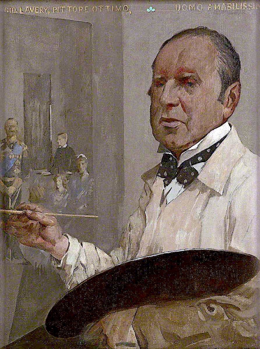 Sir John Lavery, vintage artwork by James Kerr-Lawson, 12x8" (A4) Poster