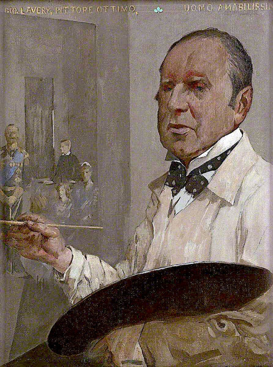 Sir John Lavery, vintage artwork by James Kerr-Lawson, 12x8" (A4) Poster