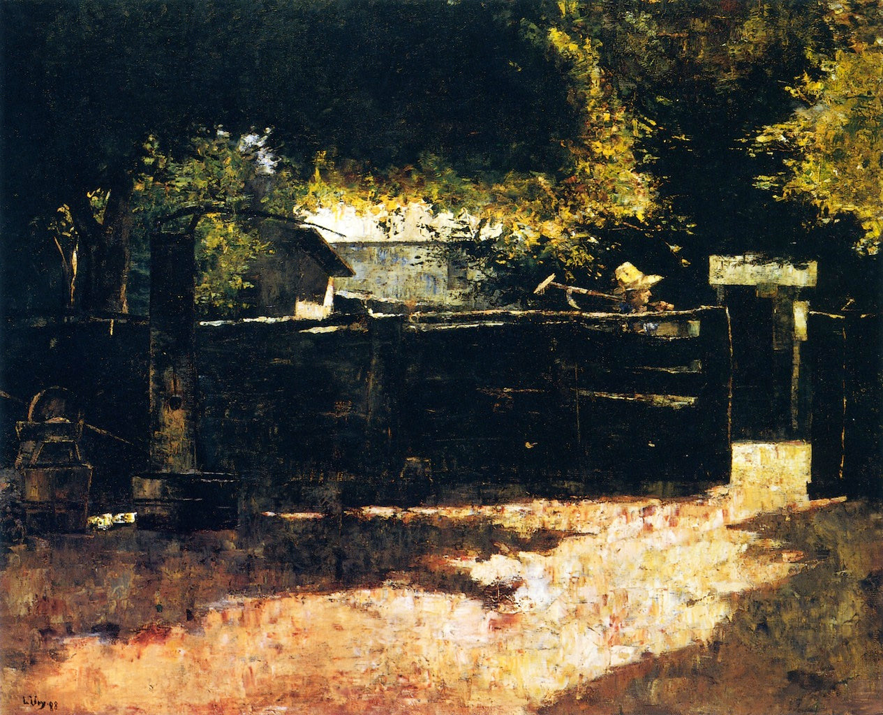 The Fence by Lesser Ury,A3(16x12")Poster