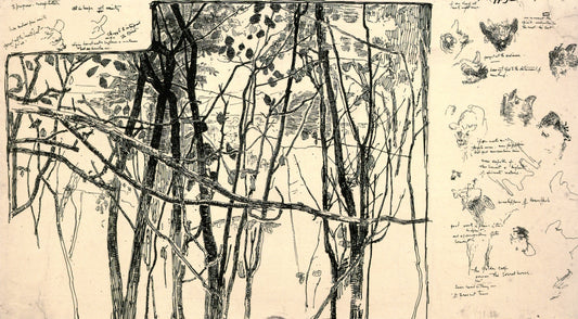 Trees, Animal Studies, vintage artwork by William Blair Bruce, 12x8" (A4) Poster