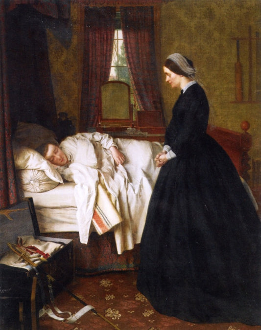 The Sleeping Soldier, vintage artwork by Henry Nelson ONeil, A3 (16x12") Poster Print