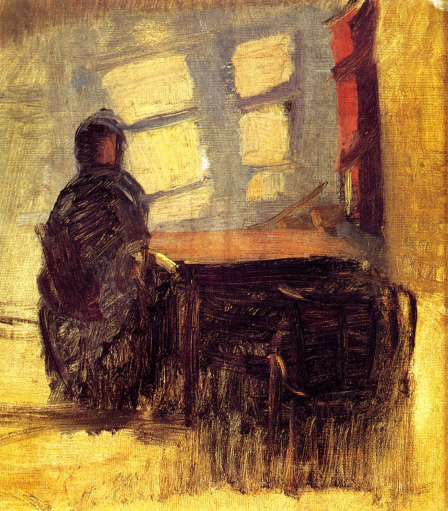 Sunshine in the Blind Woman's Room (sketch) by Anna Ancher,A3(16x12")Poster