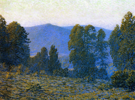 Moonlight in the Catskills, vintage artwork by Christian Walker, 12x8" (A4) Poster