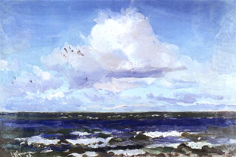 Sea landscape in Palanga by Leon Jan Wyczolkowski,A3(16x12")Poster