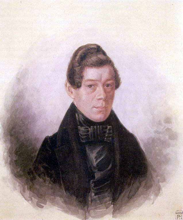 Portrait of M.M. Rodivanovsky, vintage artwork by Pavel Fedotov, A3 (16x12") Poster Print