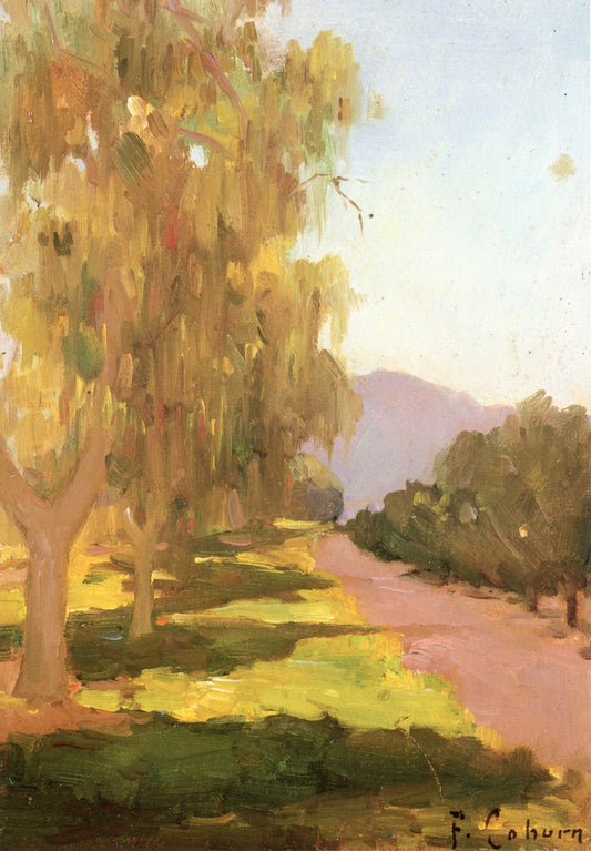 Sunpath with Shade, vintage artwork by Frank Coburn, 12x8" (A4) Poster