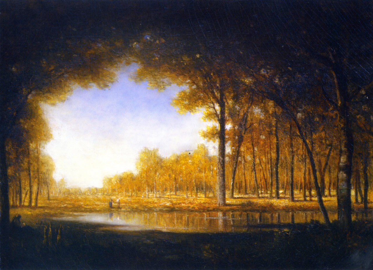 Forest of Fontainebleau, vintage artwork by Gilbert Munger, 12x8" (A4) Poster