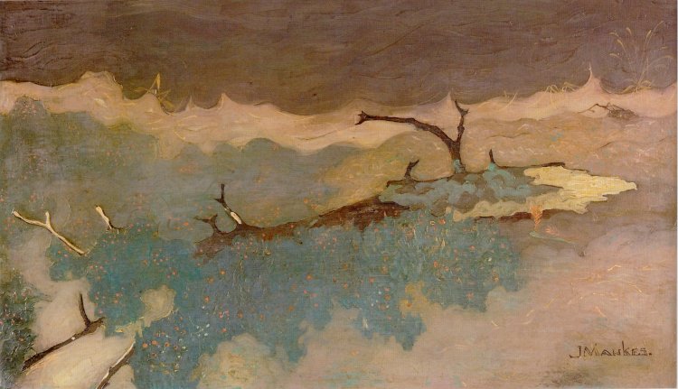 Tree Stump, vintage artwork by Jan Mankes, 12x8" (A4) Poster