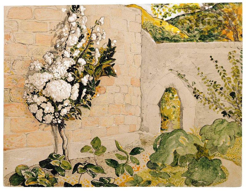 Pear Tree in a Walled Garden, vintage artwork by Samuel Palmer, A3 (16x12") Poster Print