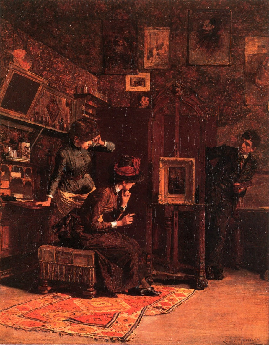 The Art Critics by Louis Charles Moeller,A3(16x12")Poster
