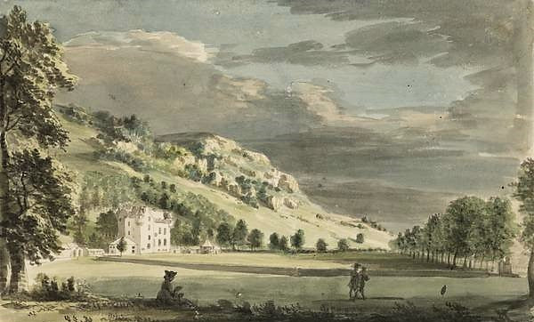 Castle Menzies, vintage artwork by Paul Sandby , R.A., 12x8" (A4) Poster