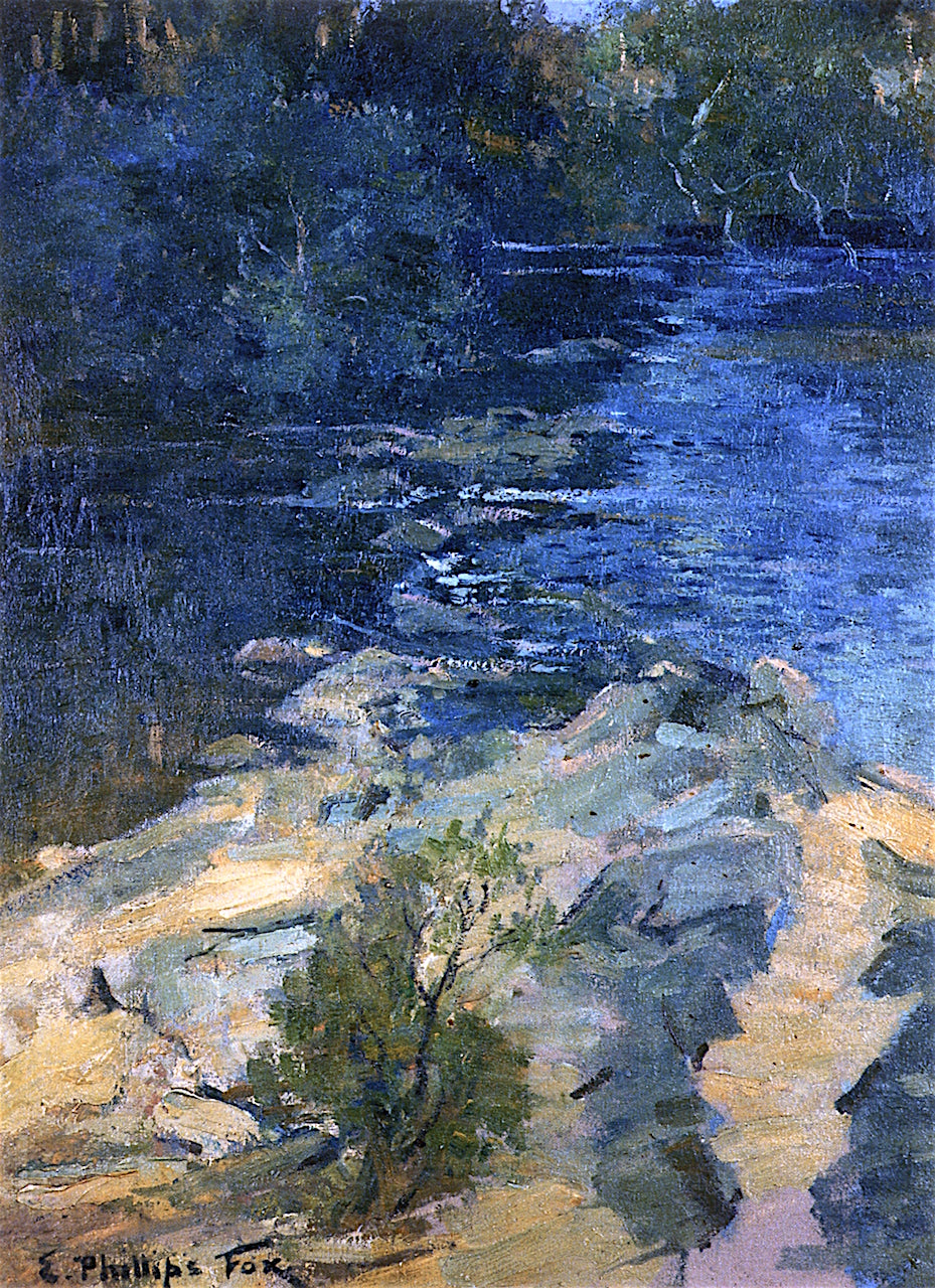 The Yarra at Warrandyte by Emanuel Phillips Fox,A3(16x12")Poster