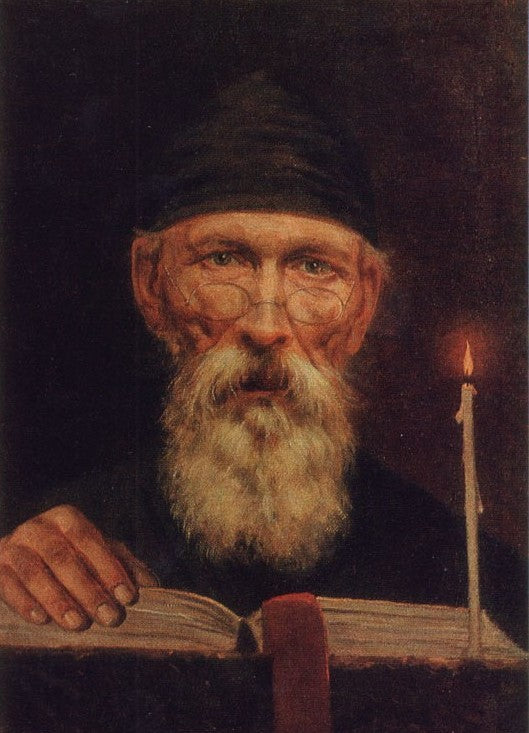 Monk with candle, vintage artwork by Vasily Tropinin, 12x8" (A4) Poster
