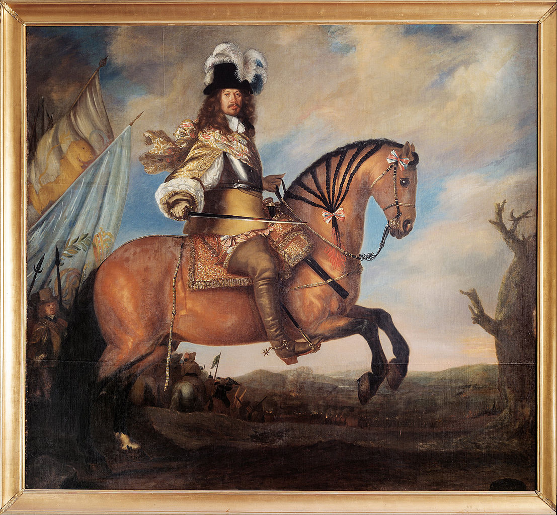 Carl Gustaf Wrangel, vintage artwork by David Klocker Ehrenstrahl, 12x8" (A4) Poster