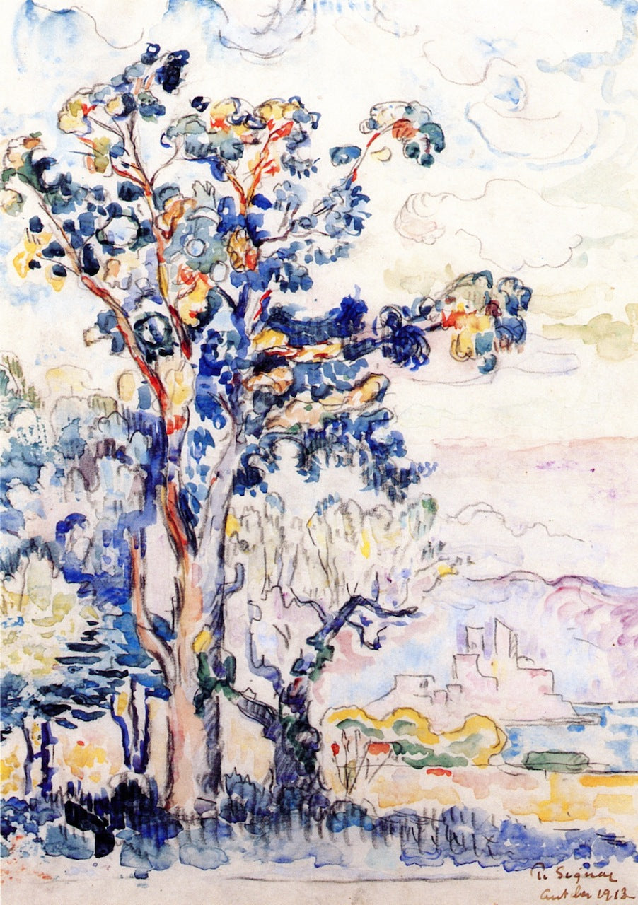 The Eucalyptus Tree by Paul Signac,A3(16x12")Poster