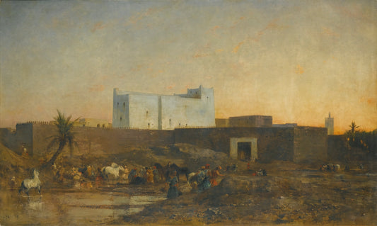 Abreuvoir à Laghouat, en Algerie, vintage artwork by Eugène Fromentin, A3 (16x12") Poster Print