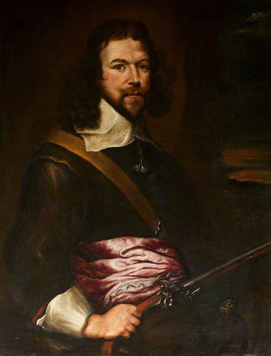 Sir Edward Dering, 1st Bt, vintage artwork by William Dobson, 12x8" (A4) Poster