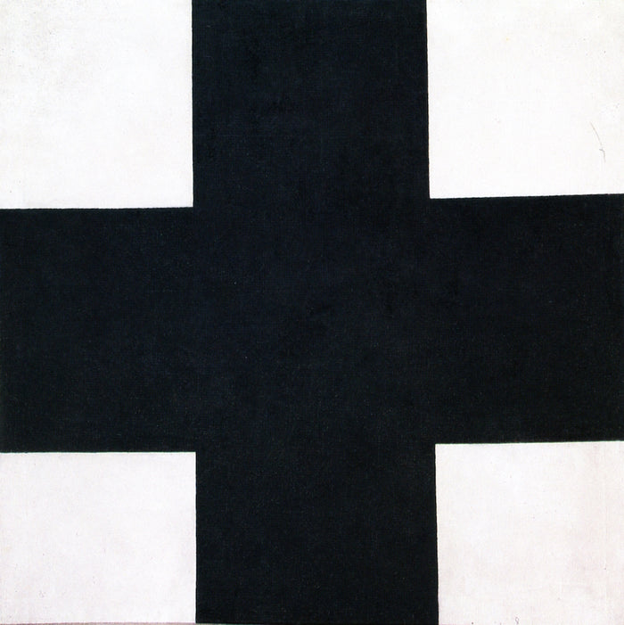 Black Cross by Kasimir Malevich,16x12(A3) Poster