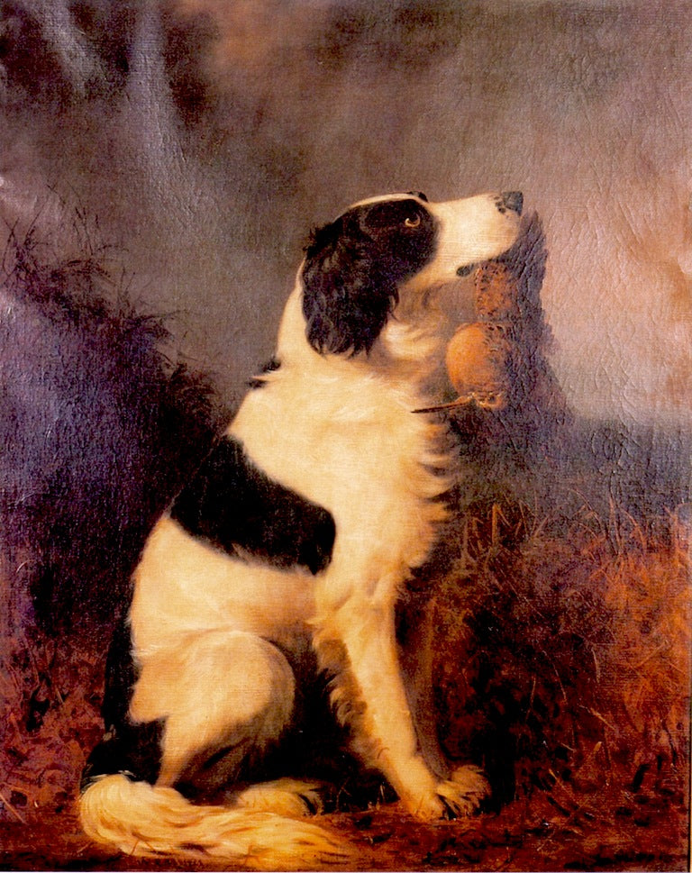 Spaniel with Woodcock, vintage artwork by William Tylee Ranney, A3 (16x12") Poster Print