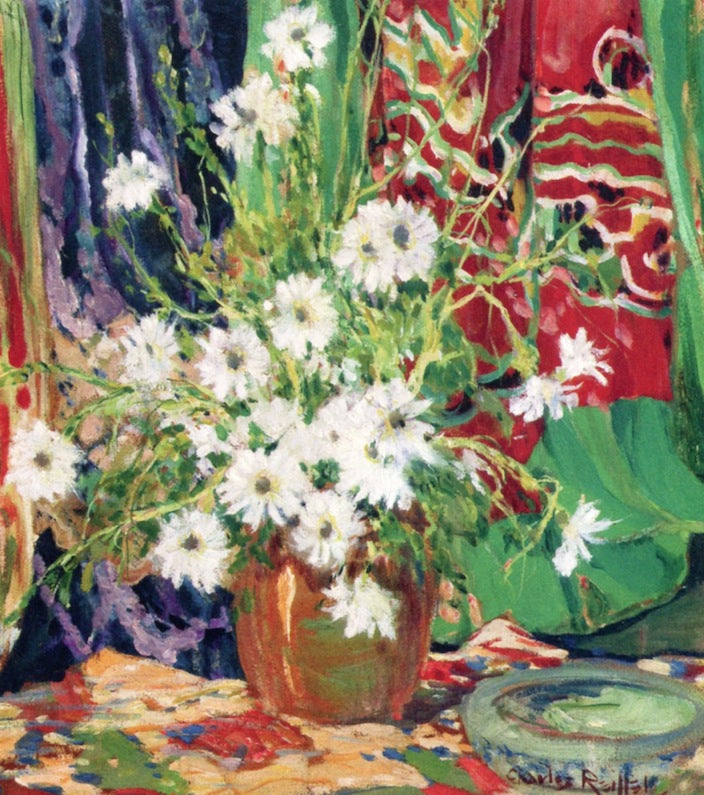 Still Life Daisies by Charles Reiffel,A3(16x12")Poster