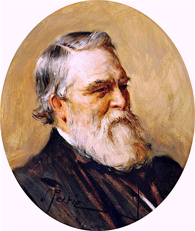 John Loughborough Pearson, RA, vintage artwork by John Pettie, RA, 12x8" (A4) Poster