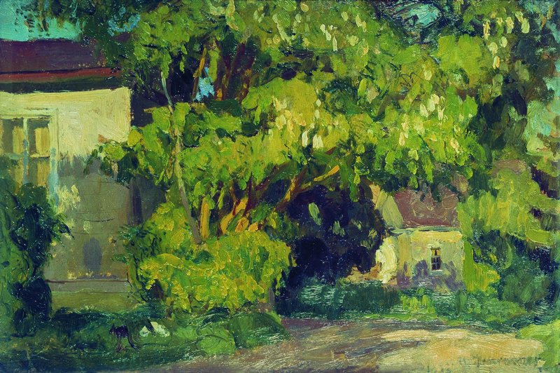 The Country House, vintage artwork by Stanislav Zhukovsky, 12x8" (A4) Poster