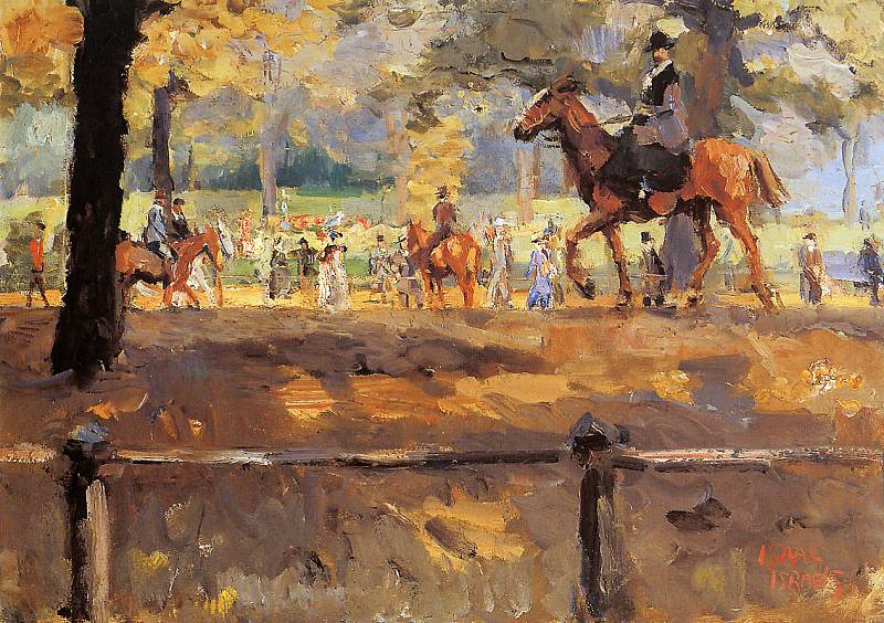Hyde Park Rotten Row by Isaac Israels,A3(16x12")Poster