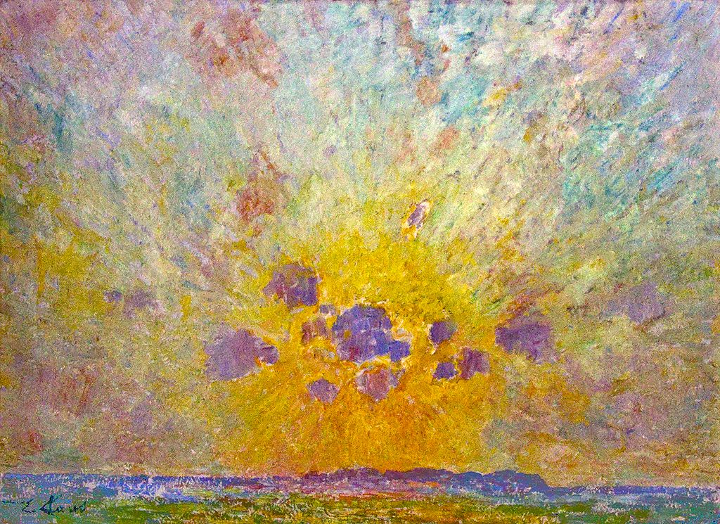 Sunglow, vintage artwork by Emile Claus, 12x8" (A4) Poster