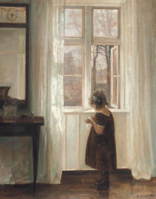 Inge by the Window by Carl Vilhelm Holsoe,A3(16x12")Poster