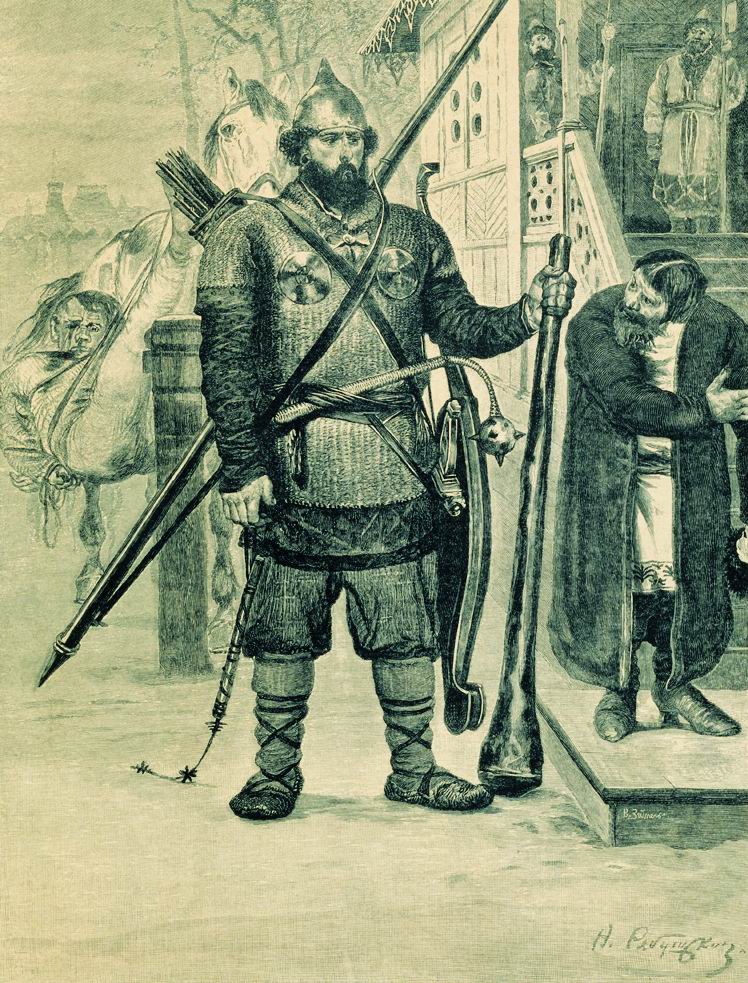 Ilya Muromets by Andrei Petrovich Riabushkin,A3(16x12")Poster