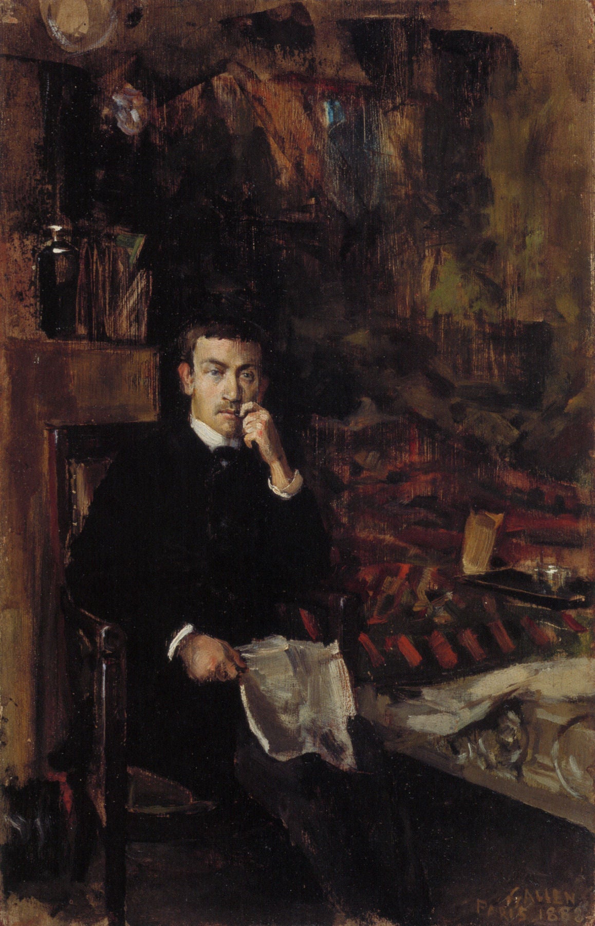 ait of the Painter Adam Dørnberger by Akseli Gallen-Kallela,A3(16x12")Poster