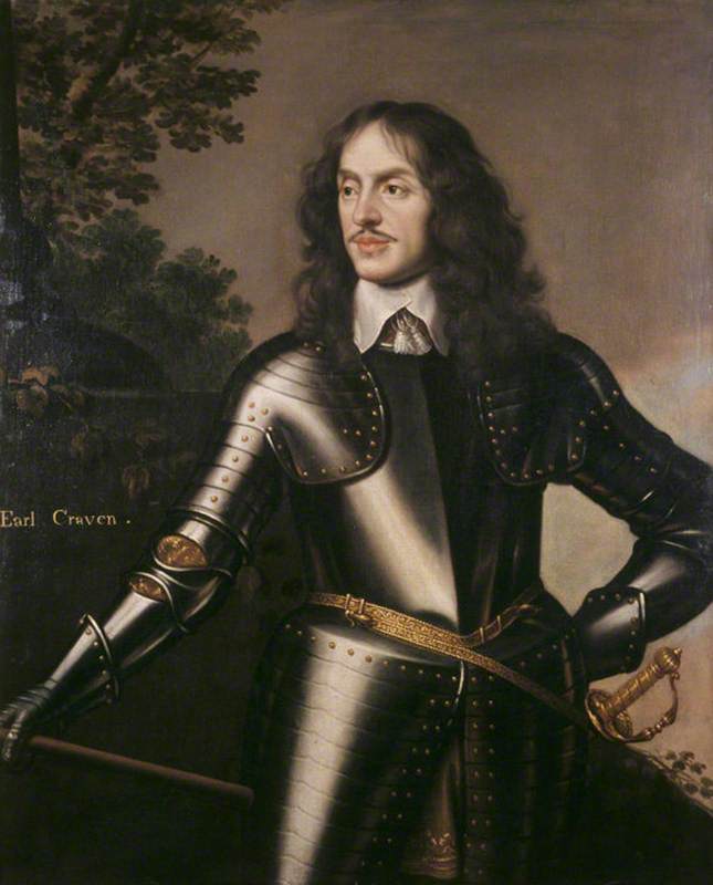 Lieutenant-General Sir William Craven, vintage artwork by Gerard van Honthorst, 12x8" (A4) Poster
