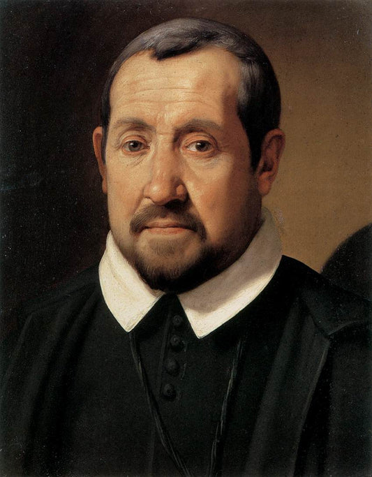 Porrtrait of Antonio Olgiati, vintage artwork by Daniele Crespi, 12x8" (A4) Poster