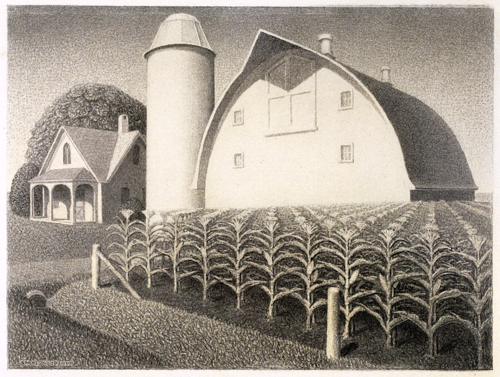 Fertility by Grant Wood,16x12(A3) Poster