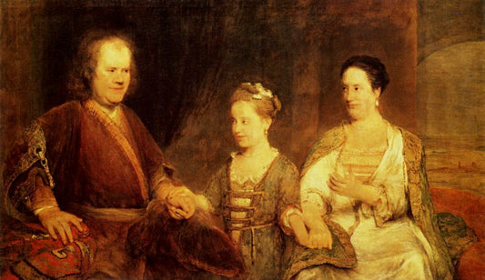 The Boerhave Family, vintage artwork by Aert de Gelder, 12x8" (A4) Poster