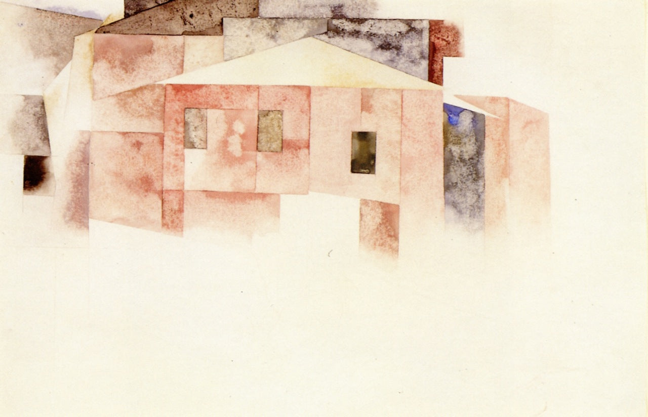 Architecture: Red House, vintage artwork by Charles Demuth, 12x8" (A4) Poster