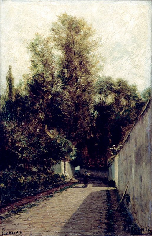 Autumn in Ecouen, vintage artwork by Alexei Bogoliubov, 12x8" (A4) Poster