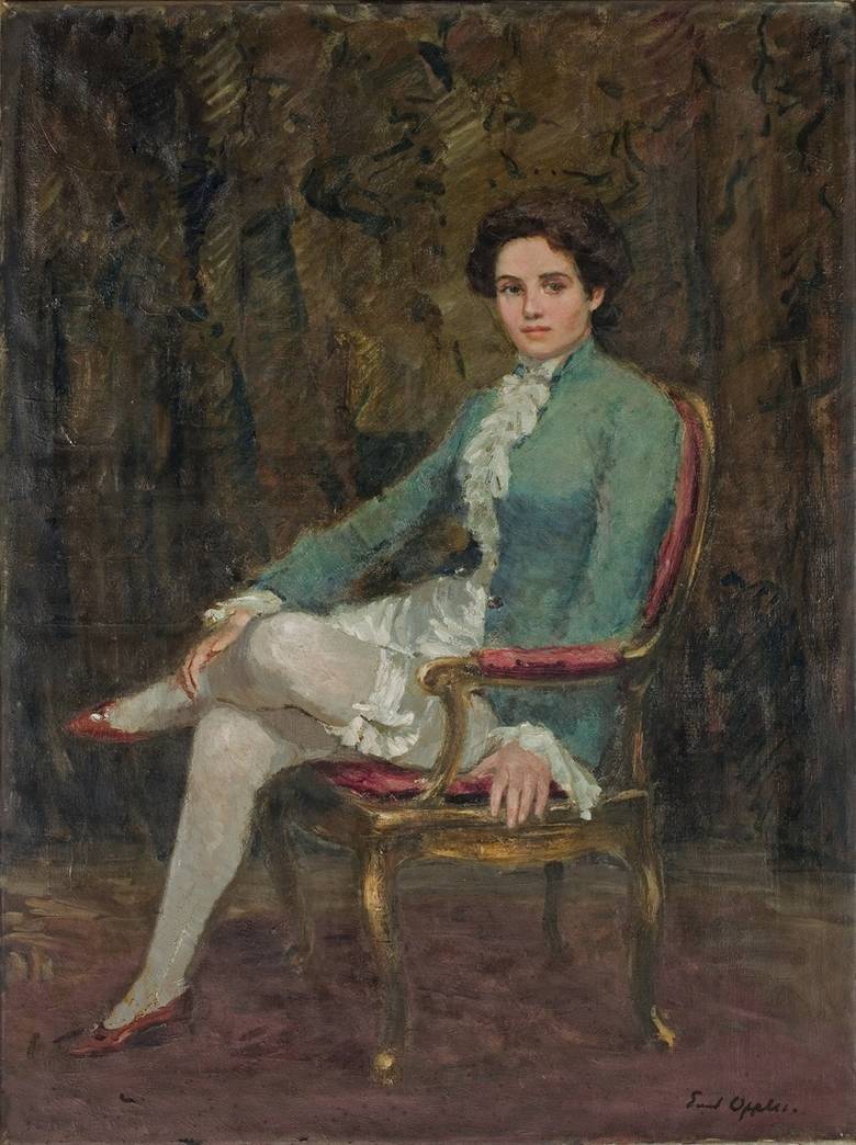 Woman in a Theater Costume by Ernst Oppler,A3(16x12")Poster