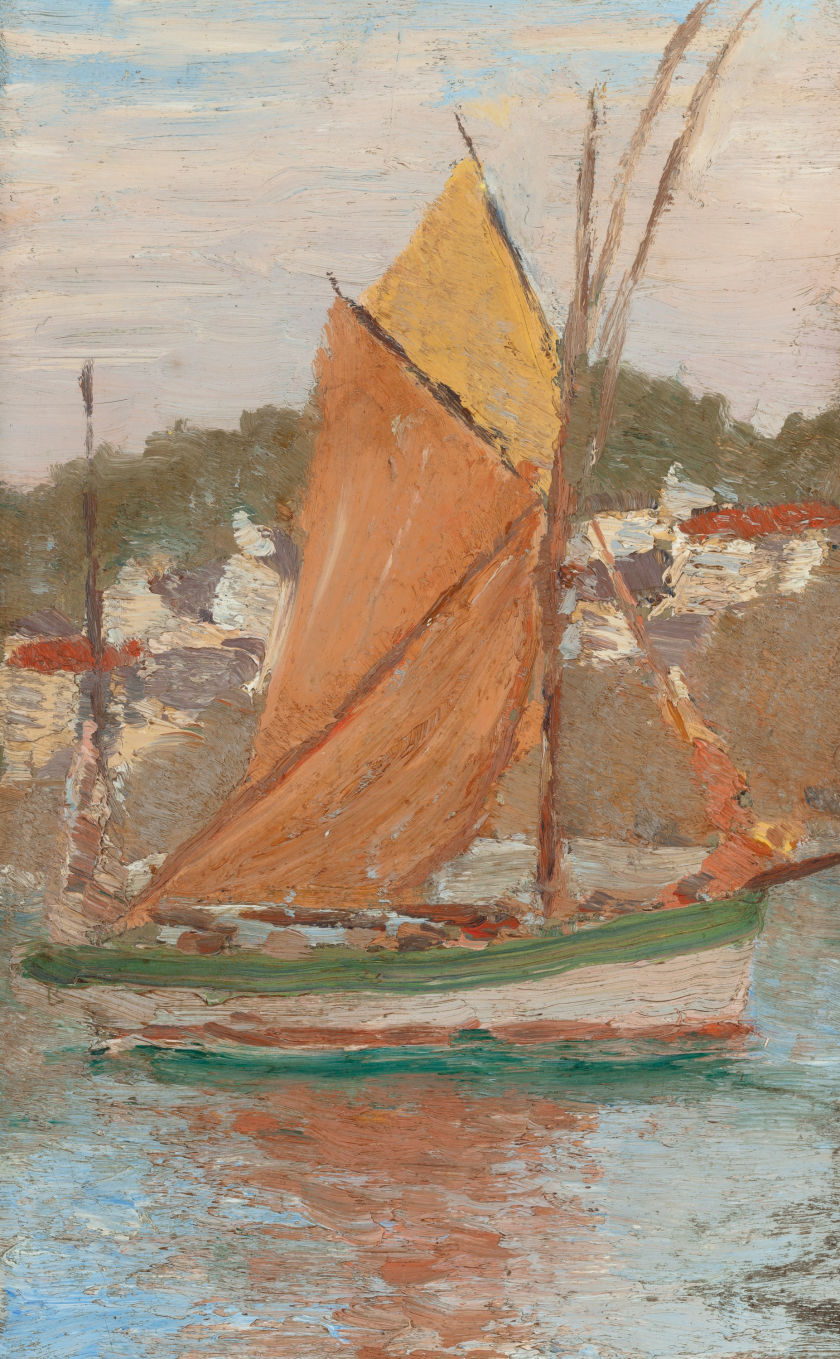 Fishing Sloop, Concarneau by Edward E. Simmons,A3(16x12")Poster