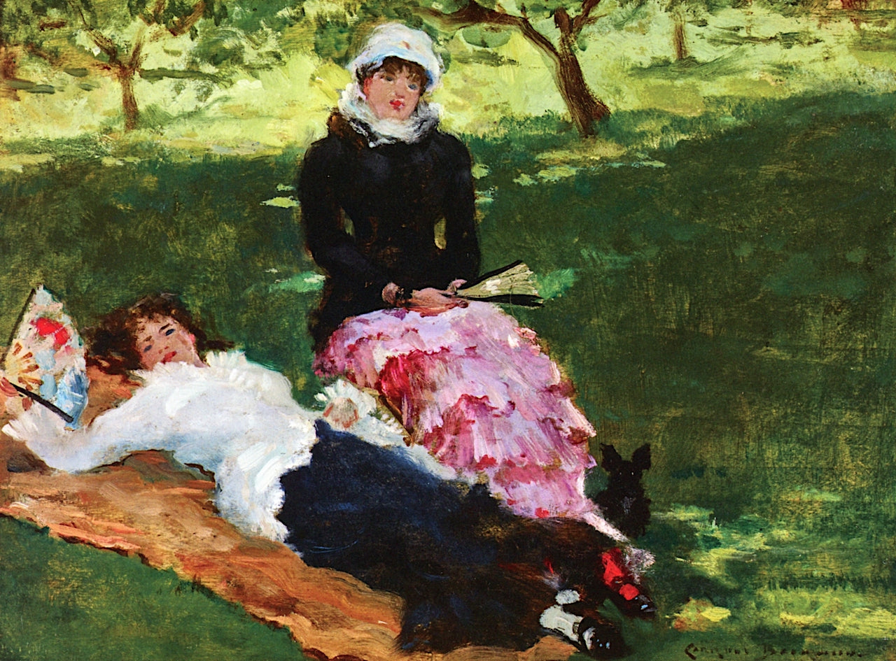 Ladies on the Lawn by James Carroll Beckwith,A3(16x12")Poster