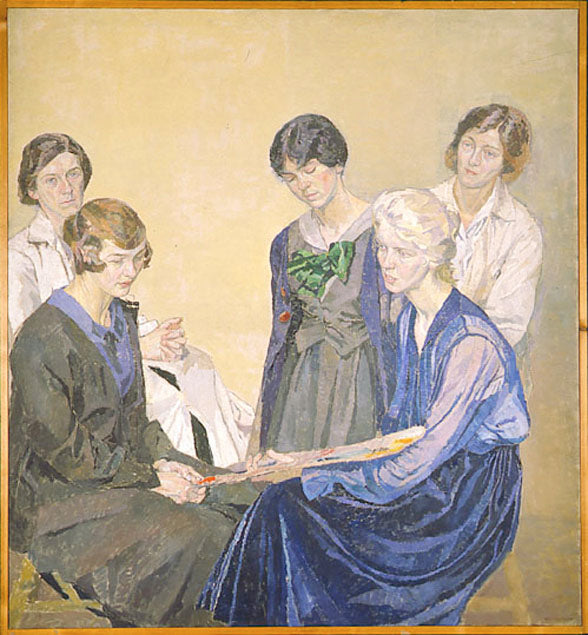 Portrait of Five Female Students by Carl Wilhelm Wilhelmson,A3(16x12")Poster