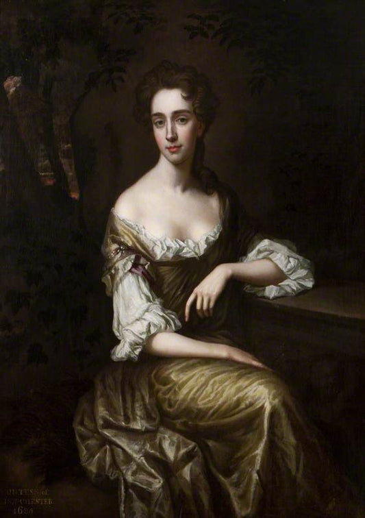 Catherine Sedley, Countess of Dorchester, vintage artwork by Sir Godfrey Kneller, BT., 12x8" (A4) Poster
