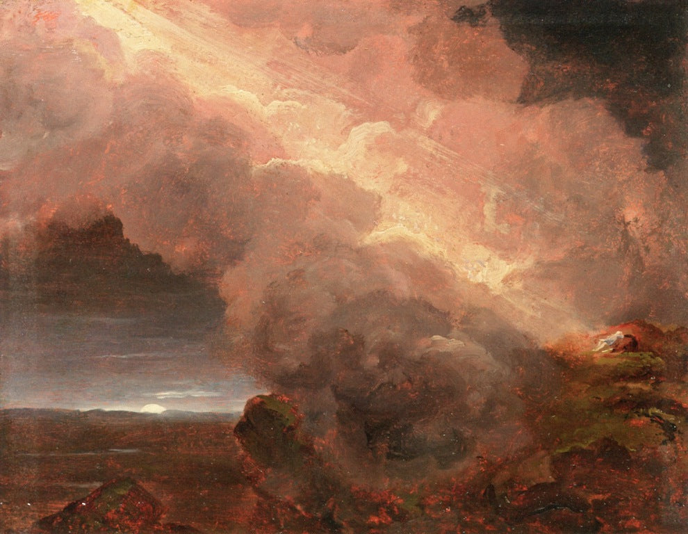 On the Mountaintop, vintage artwork by Thomas Cole, A3 (16x12") Poster Print
