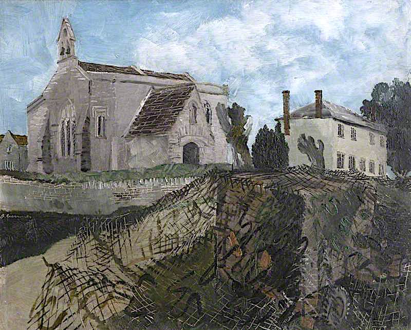Inglesham Church and Rectory by Albert Richards,16x12(A3) Poster