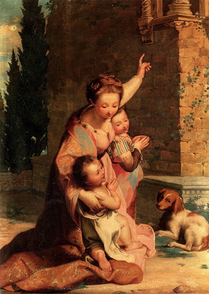 The Prayer, vintage artwork by Nicolo Cecconi, 12x8" (A4) Poster