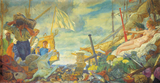 Overseas Trade by Evgeny Lanceray,16x12(A3) Poster