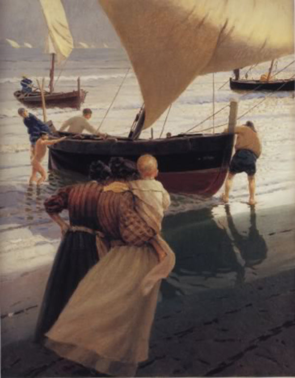 Pescadoras by Enrique Martinez Cubells,16x12(A3) Poster