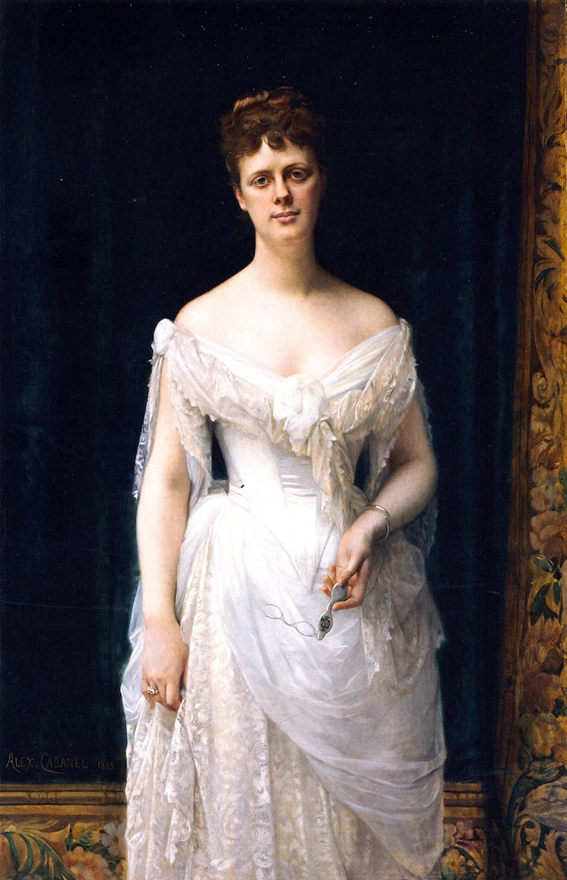 Mary Frick Garrett (later Mrs. Henry Barton Jacobs), vintage artwork by Alexandre Cabanel, 12x8" (A4) Poster