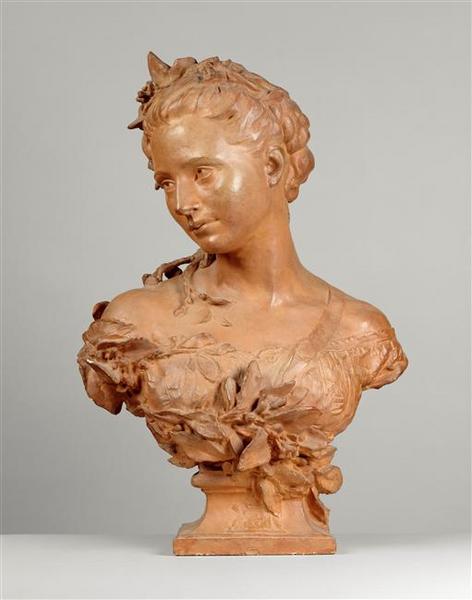 Amelie de Montfort, vintage artwork by Jean-Baptiste Carpeaux, 12x8" (A4) Poster