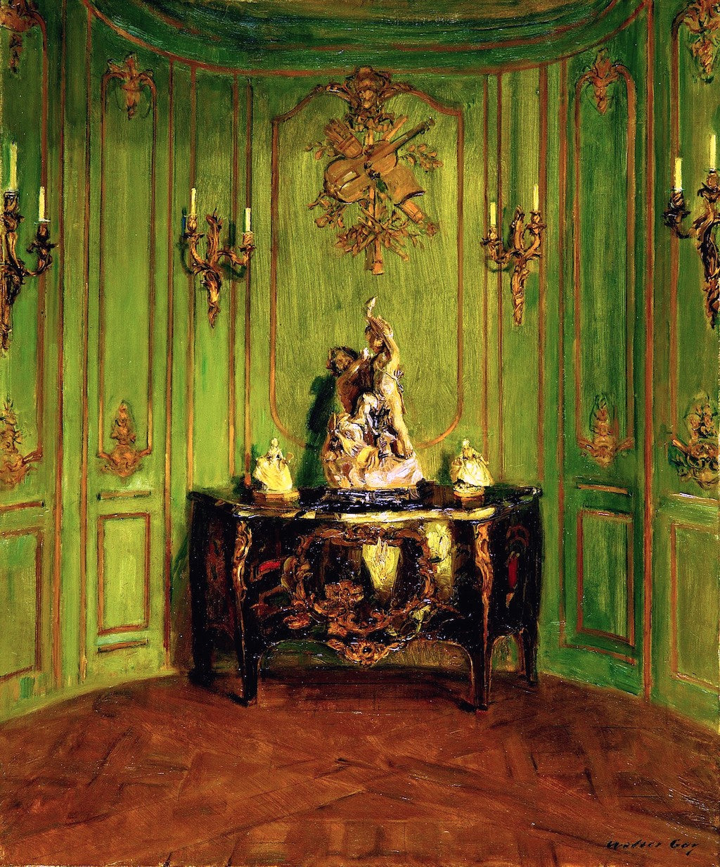The Green Salon by Walter Gay,A3(16x12")Poster